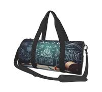 Formulas Shapes Theory Math Leçon Word Sacs de voyage et sacs de sport de grande capacité Poignées en forme d'anneau sur le dessus Sacs à main et sacs à bagages ronds peuvent être utilisés par les