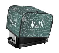 Formulas Shapes Theory Math Lesson Word Print 4-Slice Toaster Cover Dustproof Waterproof Appliance Protector Home Kitchen Decor