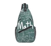 Formulas Shapes Theory Math Lesson Word Print Men Women Cross Chest Bag Diagonally Sling Gym Travel Shoulder Backpack