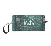 Formulas Shapes Theory Math Lesson Word Print Sac de rangement quotidien portable, sac de rangement portable simple et portable, sac de voyage à fermeture éclair, peut stocker les nécessités