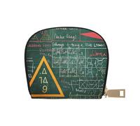 Formulas Shapes Theory - Porte-monnaie en cuir avec fermeture éclair - Pour homme et femme - Avec fermeture éclair - Blanc - Taille unique