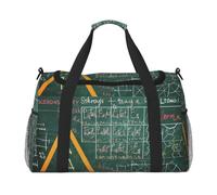 Formulas Shapes Theory Sac de voyage avec mots imprimés de leçons de mathématiques Grande capacité Sac de w nd pour femme et homme, Formulas Formes Théorie Math Leçon Mot, One Size, Sac de voyage
