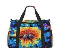 Formulas Shapes Theory Sac de voyage avec mots imprimés de leçons de mathématiques Grande capacité Sac de w nd pour femme et homme, Style tie-dye exotique, One Size, Sac de voyage
