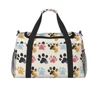 Formulas Shapes Theory Sac de voyage avec mots imprimés de leçons de mathématiques Grande capacité Sac de w nd pour femme et homme, Motif pattes de chien., One Size, Sac de voyage