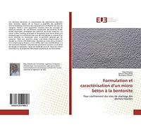 Formulation et caractérisation d’un micro béton à la bentonite: Pour confinement des sites de stockage des déchets liquides