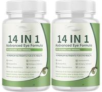 Formule AvancéE Pour Les Yeux 14 En 1 - Avec LutéIne, ZéAxanthine, Soutien De La Vision Et De La Concentration,（2Pcs）