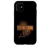 Formule chimique de l'hormone de structure chimique de testostérone Coque pour iPhone 11