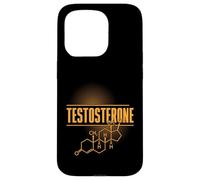 Formule chimique de l'hormone de structure chimique de testostérone Coque pour iPhone 15 Pro