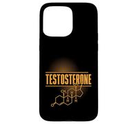 Formule chimique de l'hormone de structure chimique de testostérone Coque pour iPhone 15 Pro Max