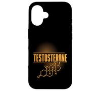 Formule chimique de l'hormone de structure chimique de testostérone Coque pour iPhone 16