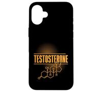 Formule chimique de l'hormone de structure chimique de testostérone Coque pour iPhone 16 Plus