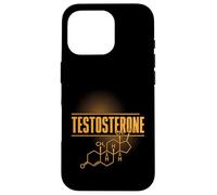 Formule chimique de l'hormone de structure chimique de testostérone Coque pour iPhone 16 Pro