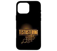 Formule chimique de l'hormone de structure chimique de testostérone Coque pour iPhone 16 Pro Max