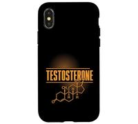 Formule chimique de l'hormone de structure chimique de testostérone Coque pour iPhone X/XS