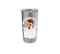 Formule d'équation de géométrie mathématique amusante, MATHEMACHICKEN Gobelet isotherme en acier inoxydable double paroi