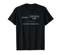 Formule d'équation de probabilité conditionnelle du théorème de Bayes T-Shirt