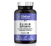 Formule Détente 60 Gélules Mélisse Ashwagandha Valériane Aubépine Sérénité Relaxation Sommeil Complément Alimentaire Améliore L'équilibre Émotionnel Végan 100% Français