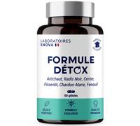 Formule Detox Complexe De Plantes : Artichaut Radis Noir Queue De Cerises Pissenlit Chardon Marie Detoxifiant Foie Et Intestin Detox Colon Et Draineur Foie 60 Gélules Fabriqué En France