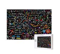 Formule mathématique colorée à Imprimer,Puzzle Familial en Bois de 300 pièces pour Adultes et Adolescents, décoration d'intérieur