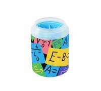 Formule mathématique colorée de dessin animé portable avec brosse en silicone souple, kit de nettoyage des pattes pour chiens de petite et moyenne taille
