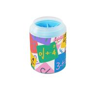 Formule mathématique colorée de dessin animé réutilisable avec brosse en silicone souple, fournitures et accessoires pour chiens de petite, moyenne et grande race, chats