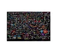 Formule mathématique colorée imprimée, Puzzle de 1000 pièces en Bois, Jeu Familial, décoration Murale pour Adultes et Adolescents