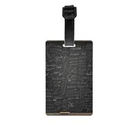 Formule mathématique - Ensemble d'étiquettes de bagage personnalisées avec sangle pour valises, sacs, kit de golf.