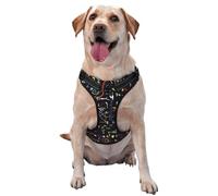 Formule mathématique,Harnais pour Animaux de Compagnie, Harnais réfléchissant réglable pour Chien,XL