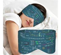 Formule mathématique imprimée, Masque de sommeil pour la maison, les voyages et le travail posté, couvrant entièrement les yeux et bloquant la lumière