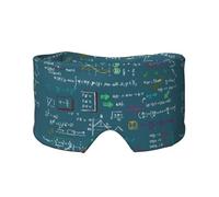 Formule mathématique imprimée,Masque pour les yeux bloquant la lumière Cache-yeux et cache-oreilles pour le sommeil
