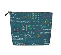 Formule mathématique imprimée,Trousse de Toilette de Voyage Portable, Imitation Lin, en Lin.