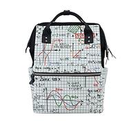 Formule Mathématique Sac à Langer Sac à Dos Grande Capacité Multifonction Sac à Couches pour Voyage Maman Femme Papa