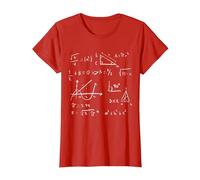 Formule Mathématiques Idée-Cadeau Mathématicien Prof Maths T-Shirt, Femme, Rouge, L