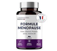 FORMULE MÉNOPAUSE | Bouffées de Chaleur, Fatigue et Équilibre émotionnel | Pollen, Shatavari, Pissenlit, Safran et Vitamine B6 | 60 Gélules | Fabriqué en France