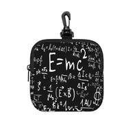 Formule Physique E=MC², Porte-Monnaie carré à Fermeture éclair, Pochette à Monnaie avec Fermoir Mousqueton, Porte-Monnaie
