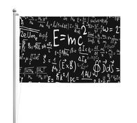 Formule physique loi E=Mc2,Drapeau de jardin, bannière décorative, drapeau double face, 2 x 3 pieds, pour extérieur et intérieur