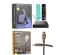 Formuler Z11 Pro Max + ULTRALINK Câble HDMI haute vitesse 8K - Android 11 4 Go de RAM 32 Go de stockage avec télécommande vocale Bluetooth universelle et coque de protection en silicone de qualité