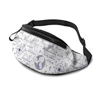 Formules d'algèbre manuscrites Fanny Packs pour Femmes Hommes Sac de Taille avec Sangle réglable Ceinture de Course Fanny Pack Sacs de Hanche pour Voyage Course à Pied