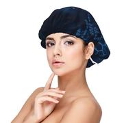 Formules de physique mathématique et de chimie brillantes,Bonnet de nuit en satin pour adulte - Bonnet de nuit élastique pour femme, couvre-cheveux de nuit
