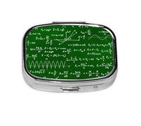 Formules d'équations mathématiques, pilulier méta à 2 compartiments, organiseur portable