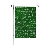 Formules et équations mathématiques,Drapeau de jardin décoratif double face pour intérieur et extérieur, 30 x 45 cm
