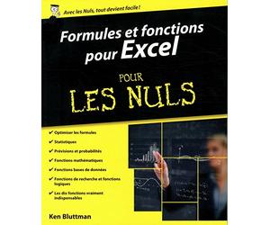 Formules et fonctions pour Excel 2013 et 2016 pour les Nuls