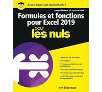 Formules et fonctions pour Excel 2019 Pour les Nuls Ken Bluttman (Directeur éditorial)
