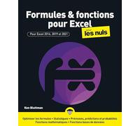 Formules et fonctions pour Excel 2021 Pour les Nuls