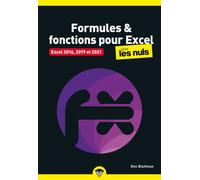 Formules et fonctions pour Excel pour les Nuls poche - Nouvelle édition - Ken Bluttman - First Interactive - broché - Manuel