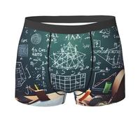 (Formules, Formes, Théorie, Leçon De Mathématiques, Mots) Boxer Homme Caleçons Confortable Boxers Homme Ajustés Calecon Hommes pour Été Sports XL