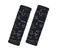 Formules mathématiques sans couture avec des formes géométriques, Lot de 2 protections pour poignées de valise, housses de poignée souples et confortables, étiquette à bagages