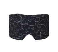 Formules mathématiques sans couture avec formes géométriques,Masque pour les yeux bloquant la lumière Cache-yeux et cache-oreilles pour le sommeil