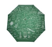 Formules Mathématiques Scientifiques Dessinées À La Main Parapluie Pliant Enfant Garçons Filles Automatique Protection UV Parapluies Coupe-Vent pour Voyager