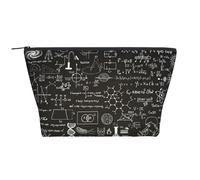 Formules scientifiques dessinées à la Main sur Un Tableau pour Le Fond, Trousse de Toilette Trousse de Maquillage Sac à cosmétiques Trousse de Toilette de Voyage Portable